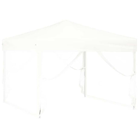 Vidaxl Partytent faltbar mit Seitenwänden 3x3 m weiß