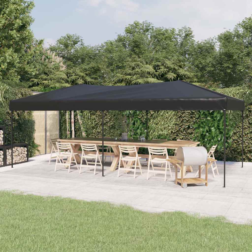 Vidaxl Partytent Foldable 3x6 m Anthrazit -gelenkt