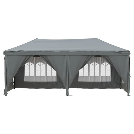 Vidaxl partytent faltbar mit Seitenwänden 3x6 m Anthrazit -gelenkt