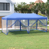 Vidaxl Partytent faltbar mit Seitenwänden 3x6 m blau