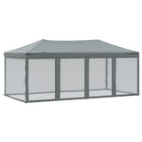Vidaxl partytent faltbar mit Seitenwänden 3x6 m Anthrazit -gelenkt