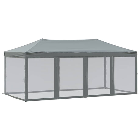 Vidaxl partytent faltbar mit Seitenwänden 3x6 m Anthrazit -gelenkt