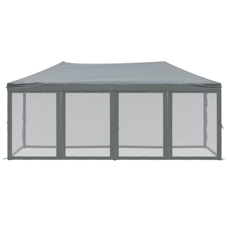 Vidaxl partytent faltbar mit Seitenwänden 3x6 m Anthrazit -gelenkt