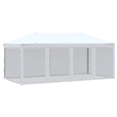 Vidaxl Partytent faltbar mit Seitenwänden 3x6 m weiß