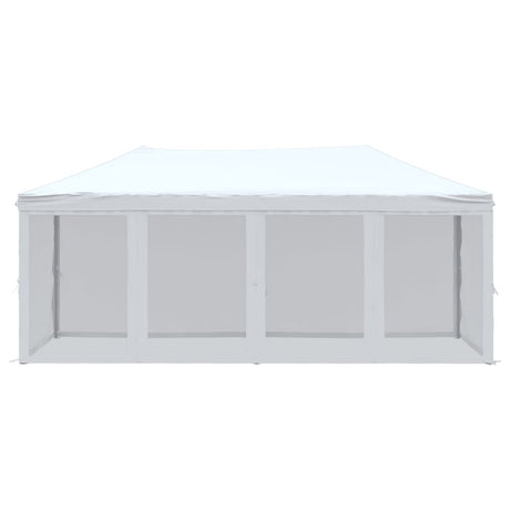 Vidaxl Partytent faltbar mit Seitenwänden 3x6 m weiß