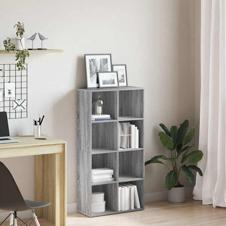 Vidaxl boekenkast 66x30x130 cm bewerkt hout sonoma grijs