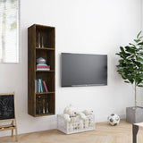 Vidaxl boekenkast tv-meubel 143x30x36 cm bewerkt hout gerookt eiken