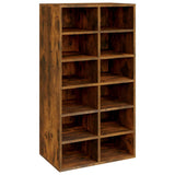 Vidaxx Schuhregal 54x34x100,5 cm verarbeitetes Holz, geräucherte Eiche