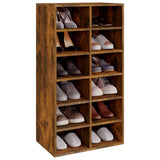 Vidaxx Schuhregal 54x34x100,5 cm verarbeitetes Holz, geräucherte Eiche