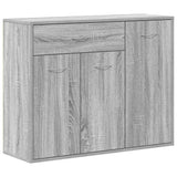 Vidaxl dressoir 88x30x70 cm bewerkt hout grijs sonoma eikenkleurig