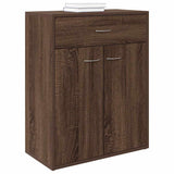 Vidaxl dressoir 60x30x75 cm bewerkt hout bruin eikenkleur