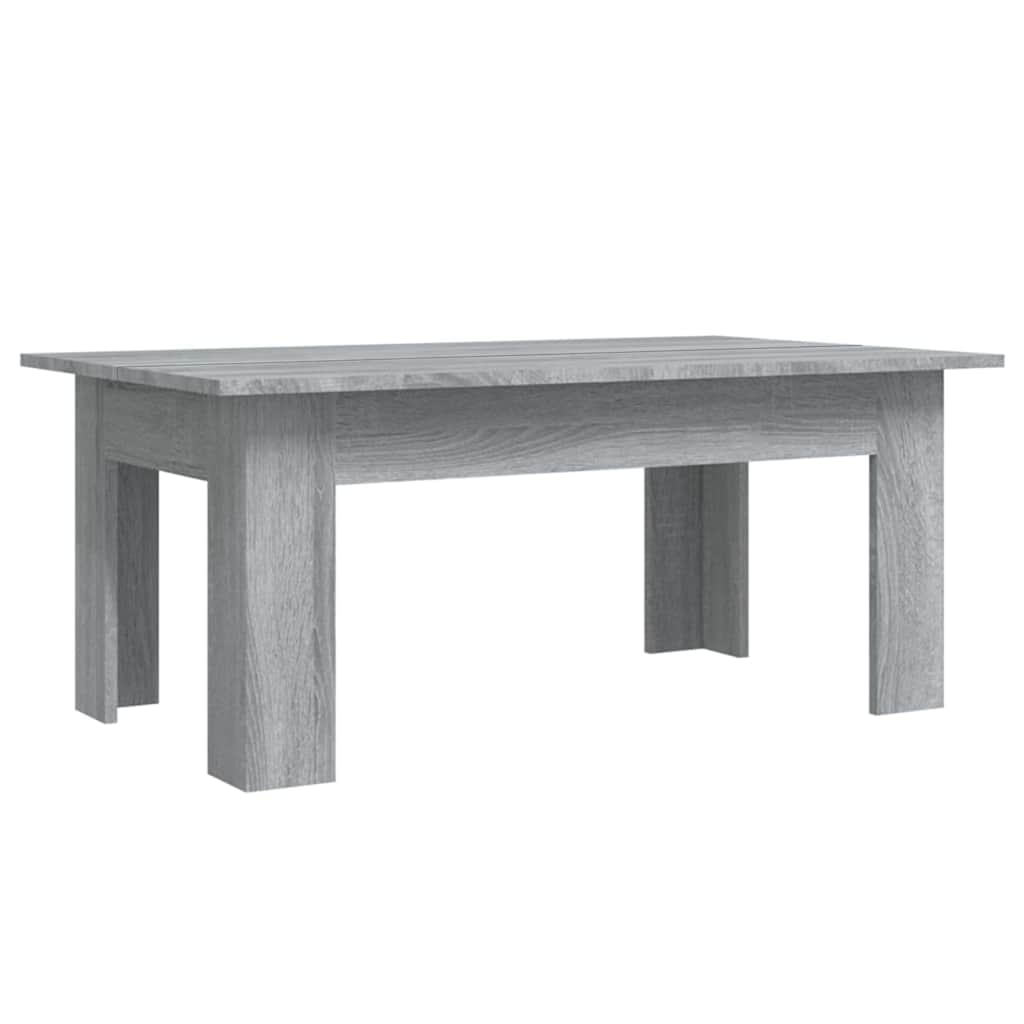 Vidaxl salontafel 100x60x42 cm bewerkt hout grijs sonoma eikenkleurig
