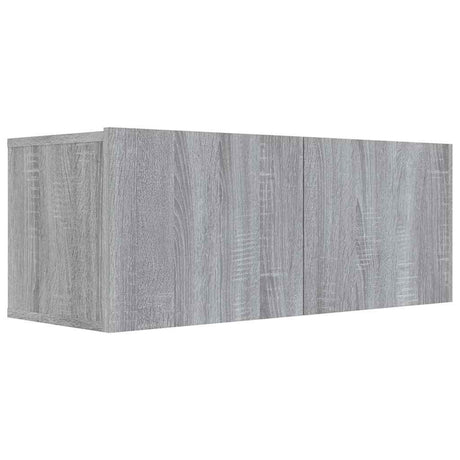 Vidaxl tv-meubel 80x30x30 cm bewerkt hout grijs sonoma eikenkleurig