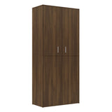 Vidaxl Schuhschrank 80x39x178 cm Schnitt Holzbraune Eiche Farbe