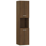 Vidaxl badkamerkast 30x30x130 cm bewerkt hout bruin eikenkleur