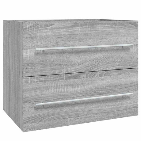 Vidaxl wastafelkast 60x38,5x48 cm bewerkt hout grijs sonoma eikenkleur
