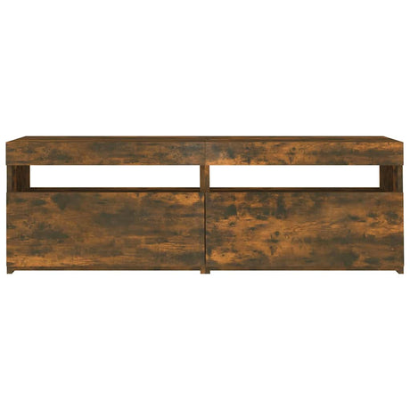 Vidaxl tv-meubel met led-verlichting 120x35x40 cm gerookt eikenkleurig
