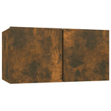 Vidaxl tv-meubel hangend 60x30x30 cm bewerkt hout gerookt eikenkleurig