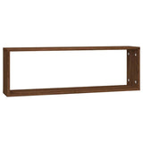 Vidaxl wandschappen kubus 2 st 80x15x26,5 cm bewerkt hout bruineiken