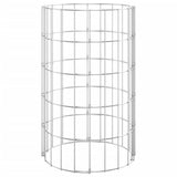 Vidaxl gabion paal rond ø30x50 cm gegalvaniseerd staal