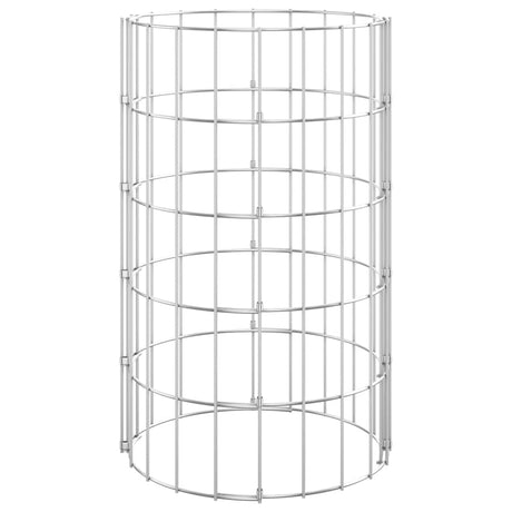 Vidaxl gabion paal rond ø30x50 cm gegalvaniseerd staal