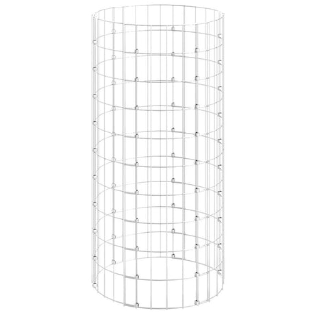 Vidaxl Gabionenpfosten rund ø50x100 cm aus verzinktem Stahl