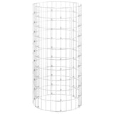 Vidaxl Gabionenpfosten rund ø50x100 cm aus verzinktem Stahl