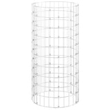 Vidaxl Gabionenpfosten rund ø50x100 cm aus verzinktem Stahl