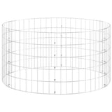 Vidaxl gabion paal rond ø100x50 cm gegalvaniseerd staal