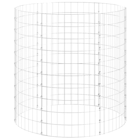 Vidaxl Gabion Pole Round Ø100x100 cm verzinkter Stahl