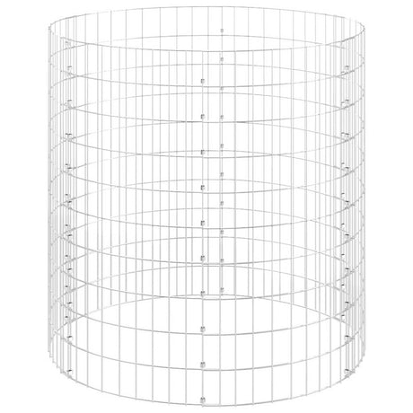Vidaxx Gabionenpfosten rund ø100x100 cm verzinkter Stahl