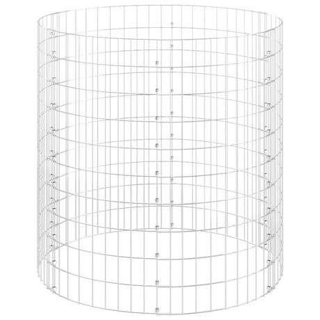 Vidaxl Gabion Pole Round Ø100x100 cm verzinkter Stahl