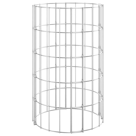 Vidaxx Gabionen-Pflanzgefäße 3 Stück rund erhöht ø30x50 cm Stahl