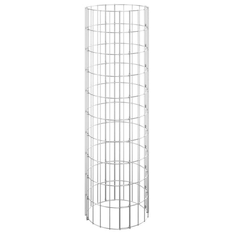 Vidaxl Gabion Pflanzer 3 ST Runde erhöht Ø30x100 cm Stahl
