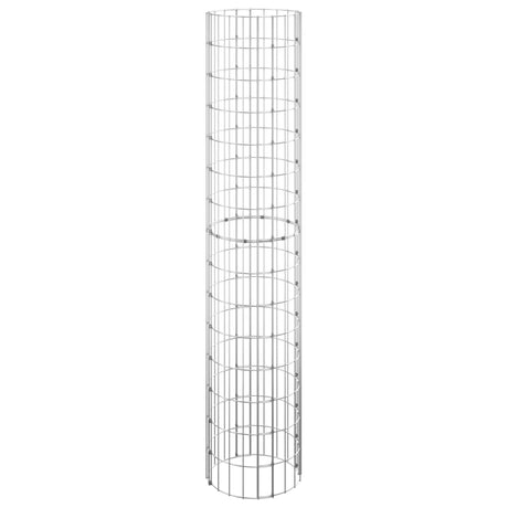 Vidaxl Gabion Pflanzer 3 ST Runde erhöht Ø30x150 cm Stahl