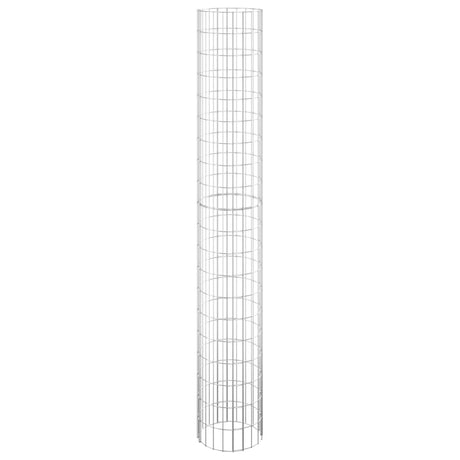 Vidaxl Gabion Pflanzer 3 ST Runde erhöht Ø30x200 cm Stahl