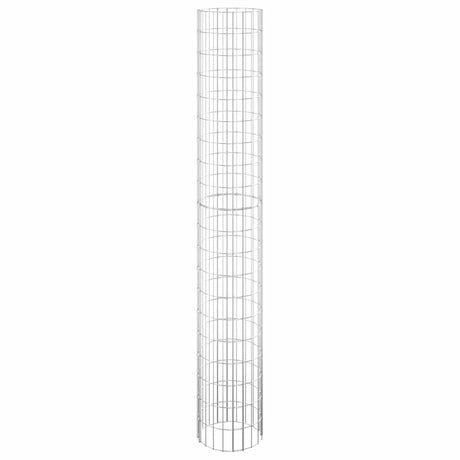 Vidaxl Gabion Pflanzer 3 ST Runde erhöht Ø30x200 cm Stahl