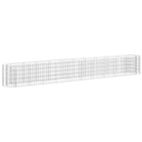 Vidaxl Gabion -Pflanzer vermehrte 400x50x50 cm verzinktes Eisen