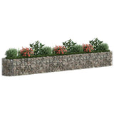 Vidaxl Gabion -Pflanzer vermehrte 400x50x50 cm verzinktes Eisen