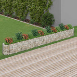 Vidaxl Gabion -Pflanzer erhöhte 540x50x50 cm verzinktes Eisen