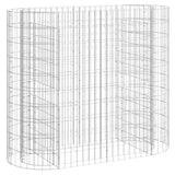 Vidaxl Gabion -Pflanzer erhöhte 120 x 50 x 100 cm verzinkte Eisen