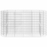 Vidaxl Gabion -Pflanzer hob 190x50x100 cm verzinktes Bügeleisen