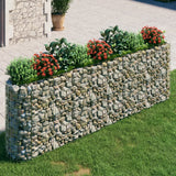 Vidaxl Gabion -Pflanzer erhöhte 330x50x100 cm verzinktes Eisen
