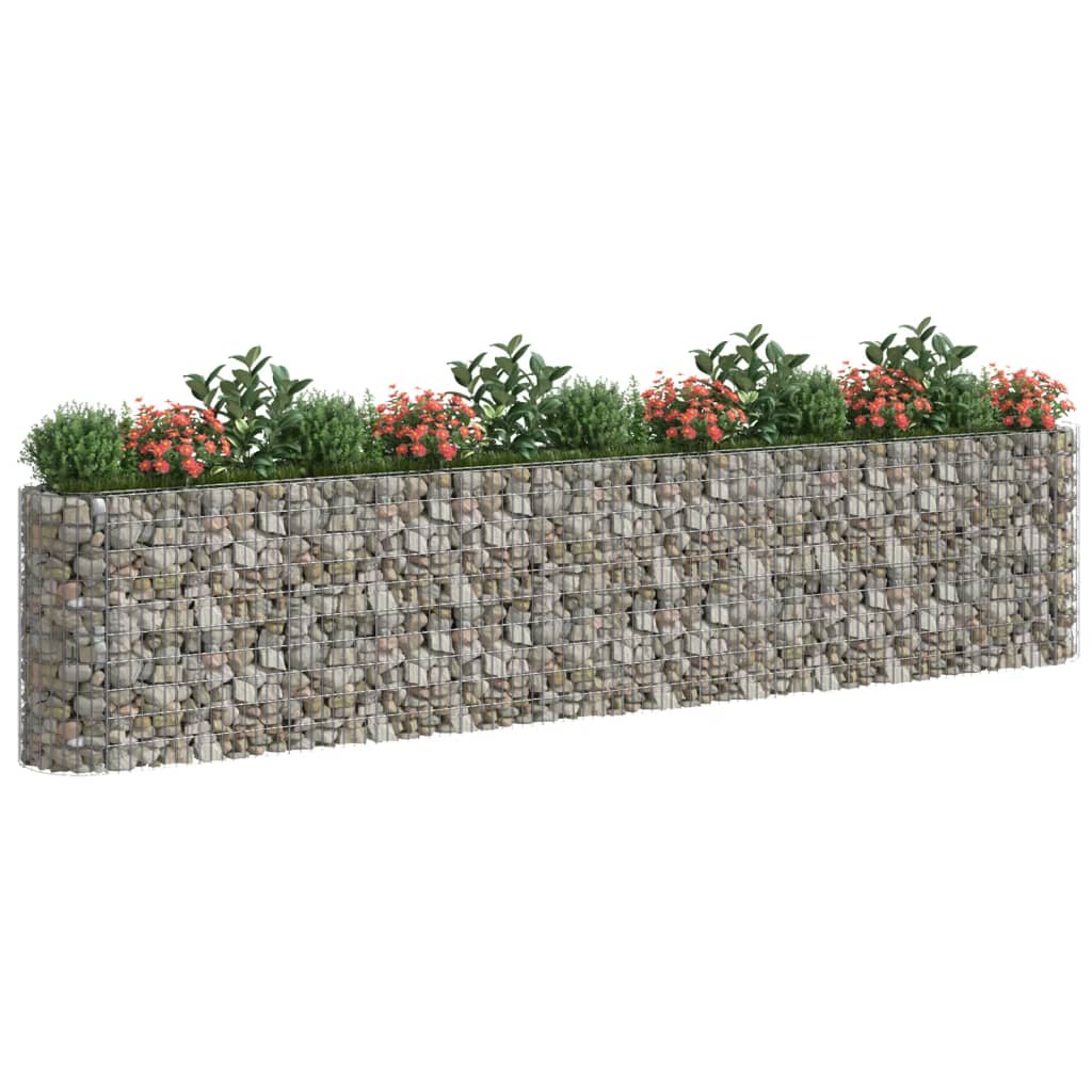 Vidaxl Gabion -Pflanzer 470x50x100 cm verzinktes Eisen angehoben