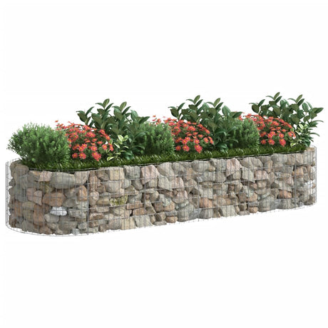 Vidaxl Gabion -Pflanzer vermehrte 300x100x50 cm verzinktes Eisen