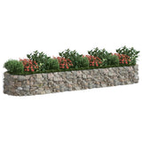 Vidaxl Gabion -Pflanzer vermehrte 400x100x50 cm verzinktes Eisen