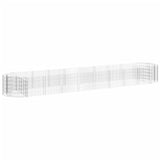 Vidaxl Gabion -Pflanzer erhöhte 500x100x50 cm verzinktes Eisen
