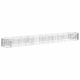 Vidaxl Gabion -Pflanzer erhöhte 600x100x50 cm verzinktes Eisen