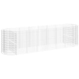 Vidaxl Gabion -Pflanzer vermehrte 400x100x100 cm verzinktes Eisen
