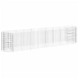 Vidaxl Gabion -Pflanzer erhöhte 500x100x100 cm verzinkte Eisen
